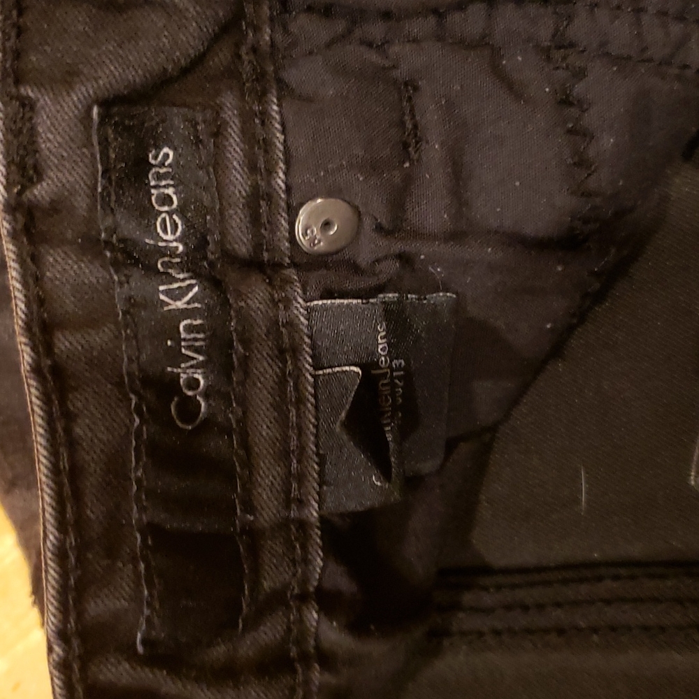 Calvin Klein black denim boot cut jeans - Picture 4 of 9